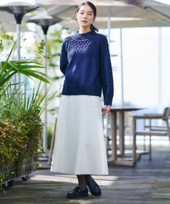 メルトンジャージフレアスカート（2002542252） | Dessin