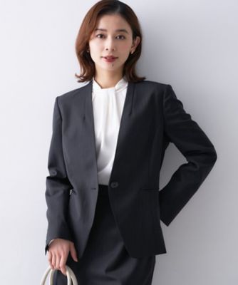 GIVENCHY 美品 ジャケット ノーカラー ウール100% フォーマル 9 GIVENCHY 美品 ジャケット ノーカラー ウール100% フォーマル 9