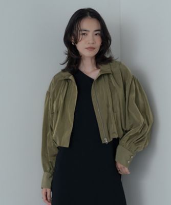 【今季商品・美品】yuni ナイロン バルーンスリーブ ブルゾン(現物写真追加) 3600024Y0349_m1_a020.jpg