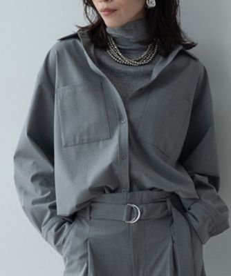 Timeless｜ウーステッドライクフォルムシャツ【セットアップ