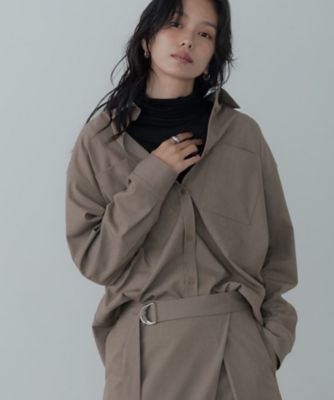 GALLEST (Women)/ギャレスト Timeless ウーステッドライクフォルムシャツ(2002542344) ベージュ052 トップス【三越伊勢丹/公式】