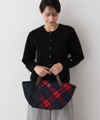 チェック柄ボートトートバッグ（2002542397） | Dessin