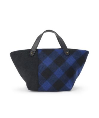 チェック柄ボートトートバッグ（2002542397） | Dessin