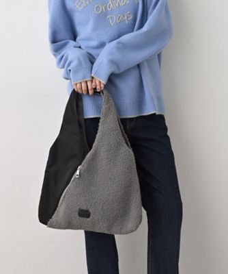 ＜Dessin (Women)＞トライアングルボアコンビバッグ（２００２５４２４０３）