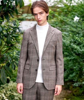 セットアップ可】ヨーロピアン グレンチェックジャケット