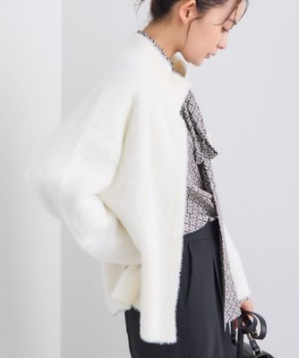 スタンドネック シャギーモールニット（2002542525