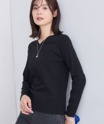 洗える】Vネックコンパクトニット（2002542526） | INDIVI