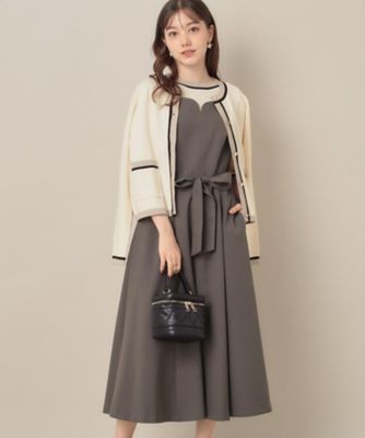 帯電防止・通勤】ハートネック フレアジャンスカ