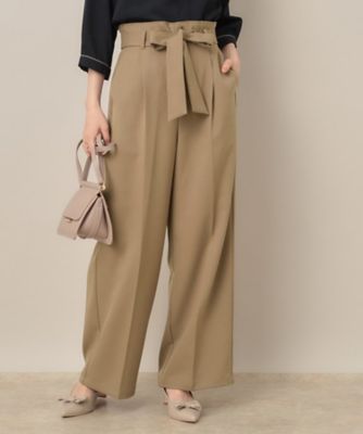 【新品】preloved ウエスタンパンツ　ベージュ26 新品未使用　股下67 セール】◇ 股下丈が選べる ◇カラーサテンパンツ（その他パンツ