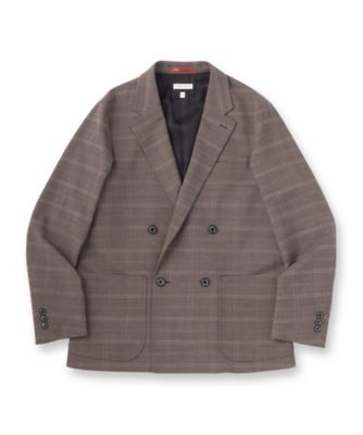 【リビアナコンティ】新品⭐︎おすすめ！チェック柄の高級ウールダブルジャケット リビアナコンティ】新品⭐︎おすすめ！チェック柄の高級ウール