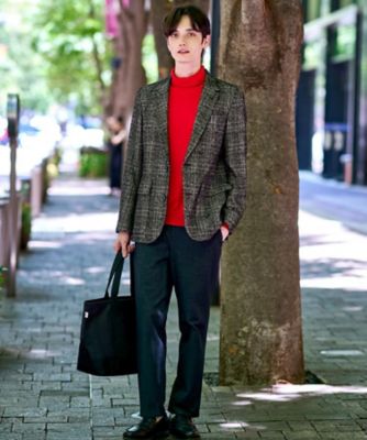 セットアップ可】ループグレンチェック リラックスジャケット