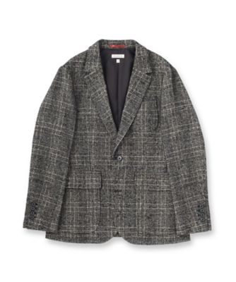 セットアップ可】ループグレンチェック リラックスジャケット