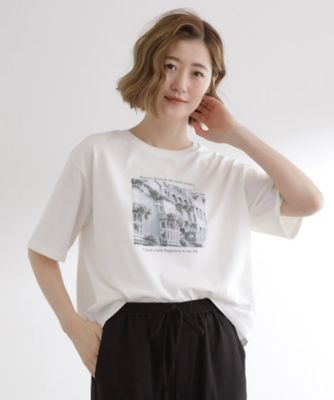 ワッフル切り替え半袖Tシャツ（5268CG89） | COMME CA
