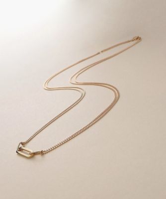 ＜COCOSHNIK (Women)＞Ｋ１０中空プリムキヘイループ　ネックレス（２００２５４３５６５）