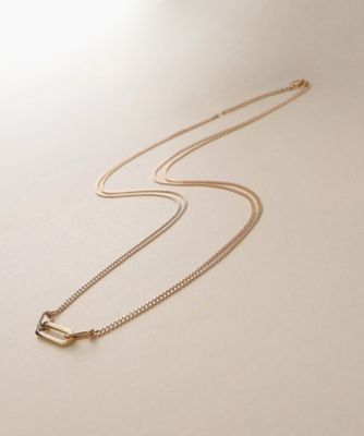 アクセサリー kuu K10中空プリムキヘイループ ネックレス