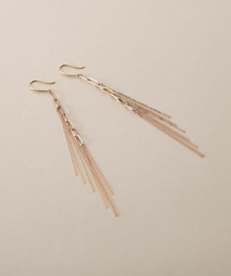 K10中空プリムキヘイフリンジ フックピアス
