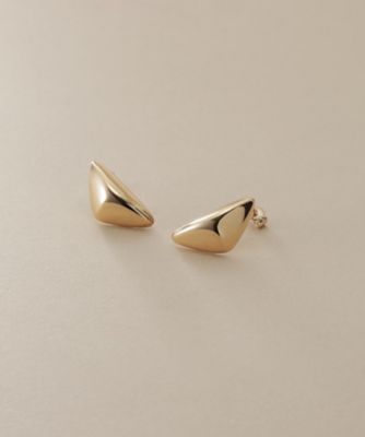 ＜COCOSHNIK (Women)＞Ｋ１０中空トライアングルピラミッド　スタッドピアス（２００２５４３５７６）