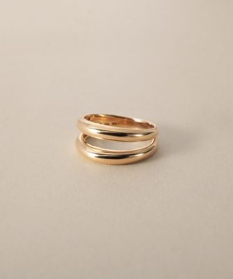 ＜COCOSHNIK (Women)＞Ｋ１０ダブル甲丸　リング（２００２５４３５７８）