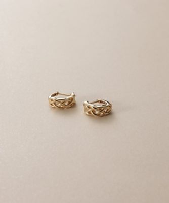＜COCOSHNIK (Women)＞Ｋ１０三つ編　ワンタッチピアス（２００２５４３５９１）