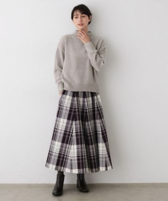 洗える】ハイネックベロアモールニット（2002543594