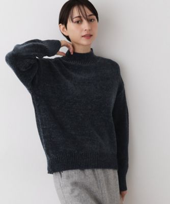 洗える】ハイネックベロアモールニット（2002543594