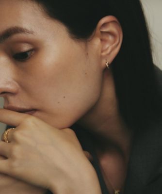 ココシュニック　ピアス シルバー バロックパール チェーンリンク ロングピアス GP