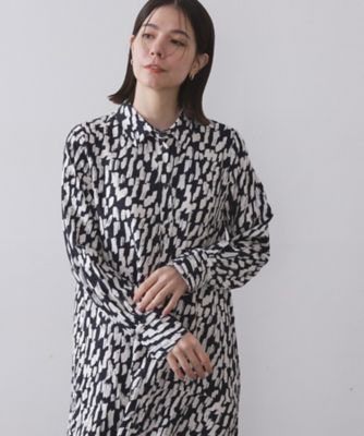 ジオメトリック柄ワンピース（2002543605） | OPAQUE