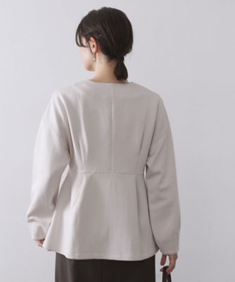 ペプラムカーディガン ペプラムカーディガン【UVケア／洗濯機OK】（2002543613