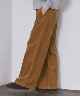 y2k OAKLEY 光沢コーデュロイ パンツ 立体裁断 ワイドフレア ブラック コーデュロイワイドパンツ（2002545632） | GROVE