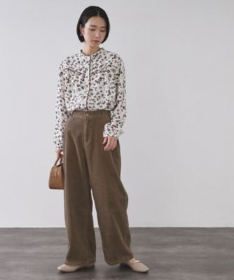 コーデュロイワイドパンツ【洗濯機OK】（2002543614