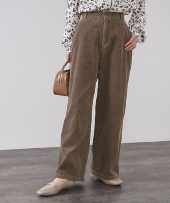 OPAQUE.CLIP (Women)/オペークドットクリップ コーデュロイワイドパンツ(2002543614) チャ042 パンツ・ズボン【三越伊勢丹/公式】