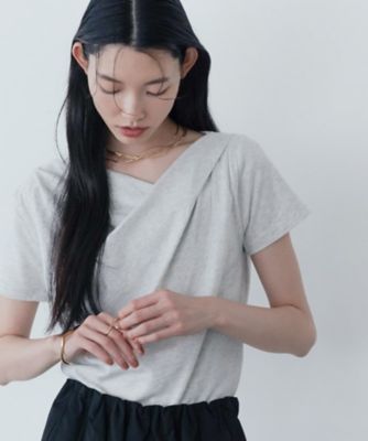 レア スコットクラブ購入 ロコT♡ゆったりサイズ ドレープクロップドカットソー（2002543770