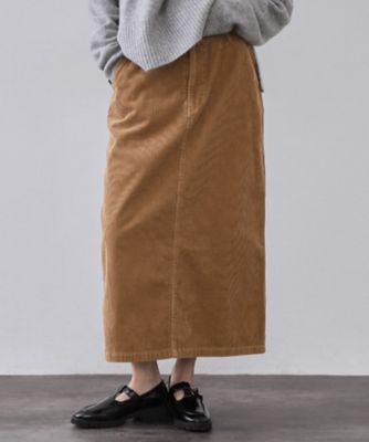OPAQUE.CLIP (Women)/オペークドットクリップ コーデュロイナロースカート(2002543776) チャ041 ロングスカート【三越伊勢丹/公式】