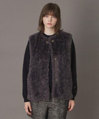 ＜DRESSTERIOR (Women)＞【ｏｔｏｎａＭＵＳＥ　１１月号掲載】フェイクファージレ（２００２５４３８５３）