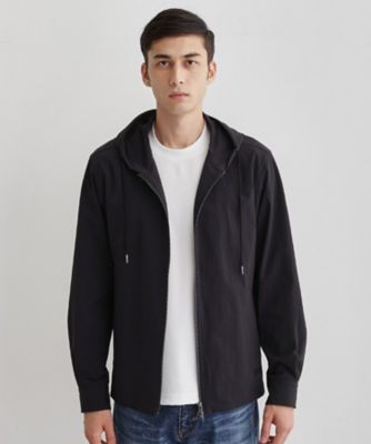 TAKEO KIKUCHI (Men)/タケオキクチ【3D ナイロン ストレッチ】ジップアップ フードブルゾン(2002543855) クロ019 コート・ジャケット【三越伊勢丹/公式】