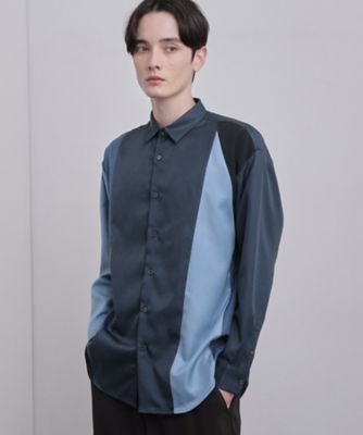 ダイヤゴナル切り替えシャツ（2002543928） | tk. TAKEO