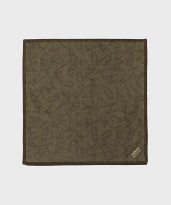 TAKEO KIKUCHI (Men)/タケオキクチ ランダム柄プリントフォンカチ(2002543952) チャ044 ハンカチ【三越伊勢丹/公式】