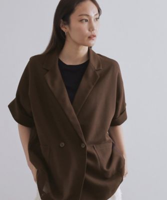 【希少】monitaly テーラードジャケット ボックスシルエット カーキ ハイストリート HIGH STREET HIGH STREET∴4WAYジャガード