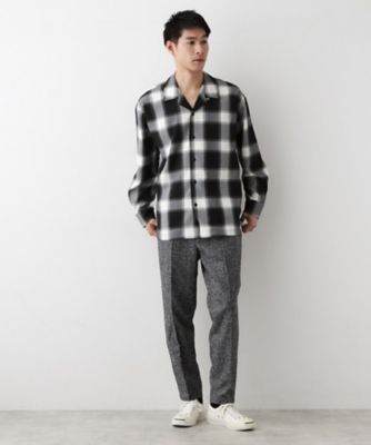 洗える】チェック柄シャツ（2002543989） | Dessin (Men