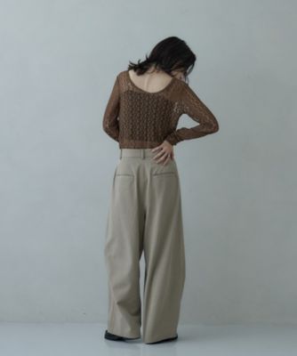 タックワイドパンツ（2002544005） | GALLEST (Women