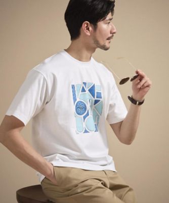 ＜TAKEO KIKUCHI (Men)＞ロゴグラフィック　プリントＴシャツ（２００２５４４０２８）