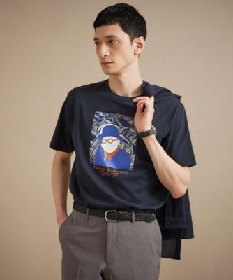 カカオ柄スクエアプリント 天竺Tシャツ（2002544075