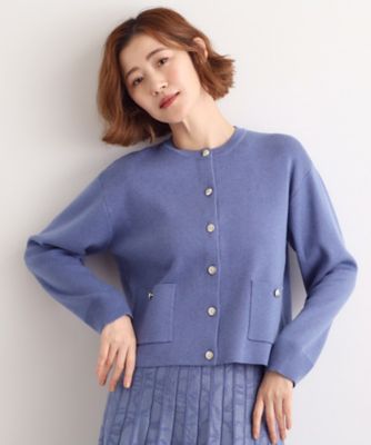 SET UP対応】ジャケットライク総針カーディガン