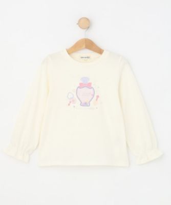 ＜SHOO･LA･RUE (Baby&Kids)＞【１００－１５０ｃｍ】オーガンジーモチーフ使いロンＴ（２００２５４４３６０）