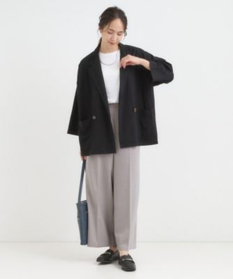 さらっとしたタッチがここちよい Wブレストジャケット