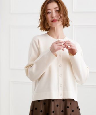 ＜GROVE (Women)＞【洗える】毛玉軽減クルーネックカーディガン（２００２５４４４１３）