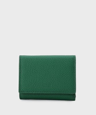 TAKEO KIKUCHI (Men)/タケオキクチ ソフトシュリンクレザー三つ折り財布(2002544439) グリーン023 財布・マネークリップ【三越伊勢丹/公式】