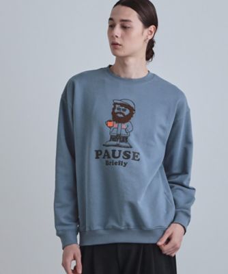 【9/12まで限定値下げ】キタニタツヤ 倶楽部非現実 スウェット XL matsui/別注 ｢さかだち」バックフェルト刺繍 クルーネック スウェット