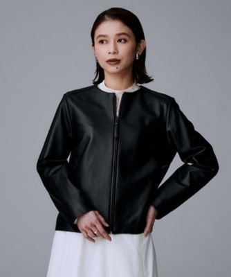 送料無料】【着丈短め／柔らかな質感】ラムレザージャケット