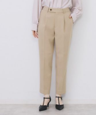 丈が選べる》ストレッチテーパードパンツ／セットアップ対応【洗濯機